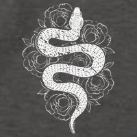 Reptile Snake Whisperer Rose Flower Snake Vector Backpack