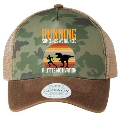 Running Sometimes We All Need A Little Motivation Quote Legacy Tie Dye Trucker Hat