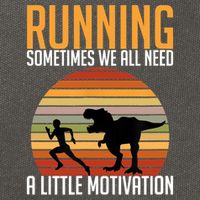 Running Sometimes We All Need A Little Motivation Quote Cotton Canvas Backpack