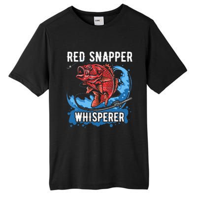 Red Snapper Whisperer Deep Sea Fishing Bass Tall Fusion ChromaSoft Performance T-Shirt