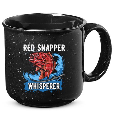 Red Snapper Whisperer Deep Sea Fishing Bass 15oz Campfire Ceramic Mug