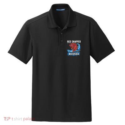 Red Snapper Whisperer Deep Sea Fishing Bass Dry Zone Grid Polo