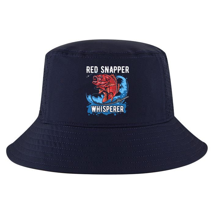 Red Snapper Whisperer Deep Sea Fishing Bass Cool Comfort Performance Bucket Hat