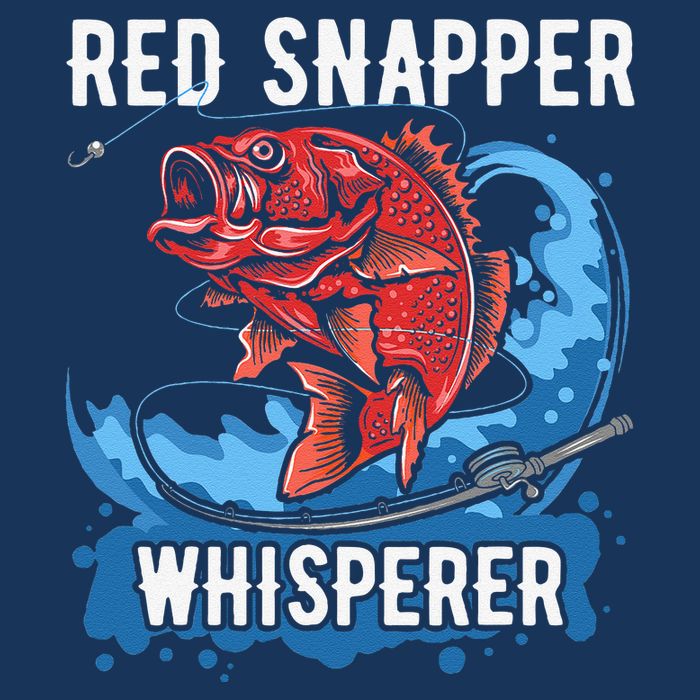 Red Snapper Whisperer Deep Sea Fishing Bass Cool Comfort Performance Bucket Hat