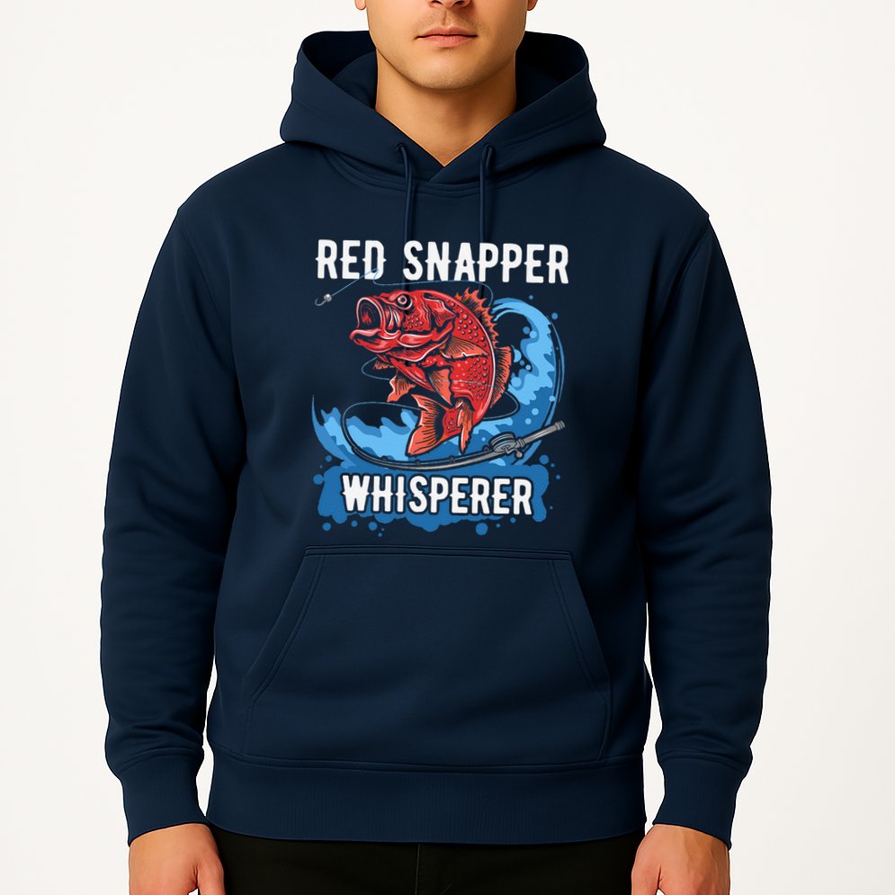 Red Snapper Whisperer Deep Sea Fishing Bass Hoodie