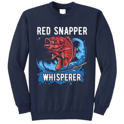 Red Snapper Whisperer Deep Sea Fishing Bass Sweatshirt