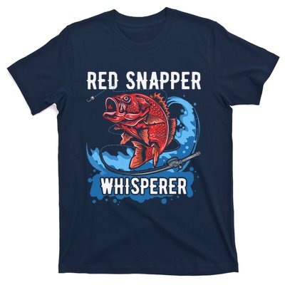 Red Snapper Whisperer Deep Sea Fishing Bass T-Shirt