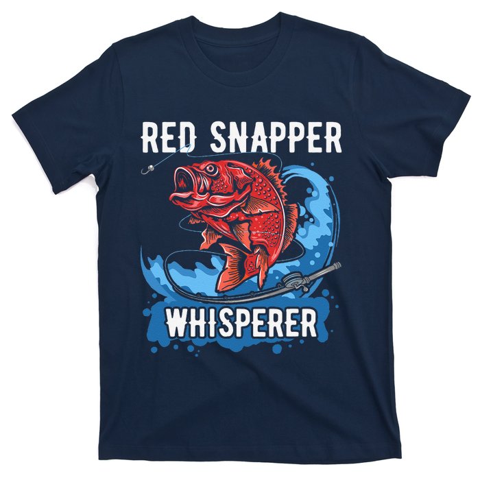 Red Snapper Whisperer Deep Sea Fishing Bass T-Shirt