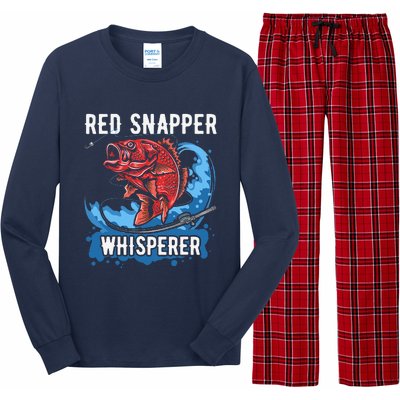 Red Snapper Whisperer Deep Sea Fishing Bass Long Sleeve Pajama Set