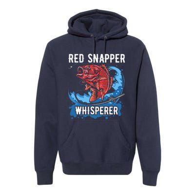 Red Snapper Whisperer Deep Sea Fishing Bass Premium Hoodie