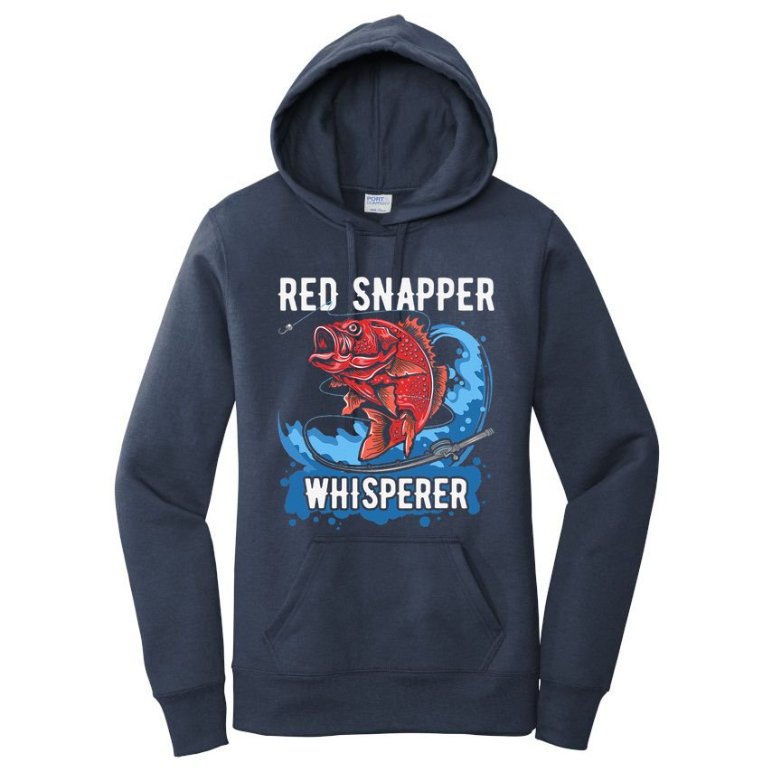 Red Snapper Whisperer Deep Sea Fishing Bass Women's Pullover Hoodie