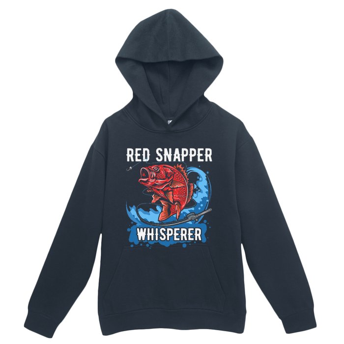 Red Snapper Whisperer Deep Sea Fishing Bass Urban Pullover Hoodie