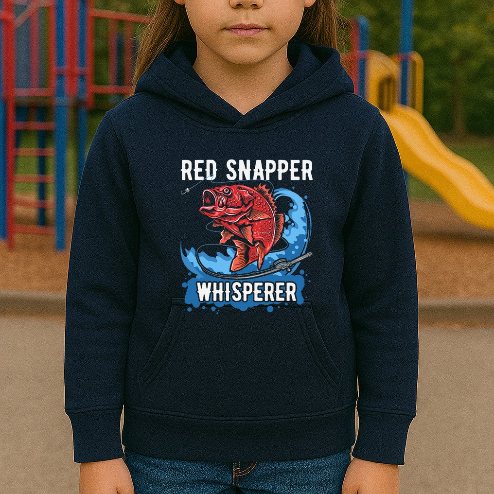Red Snapper Whisperer Deep Sea Fishing Bass Kids Hoodie