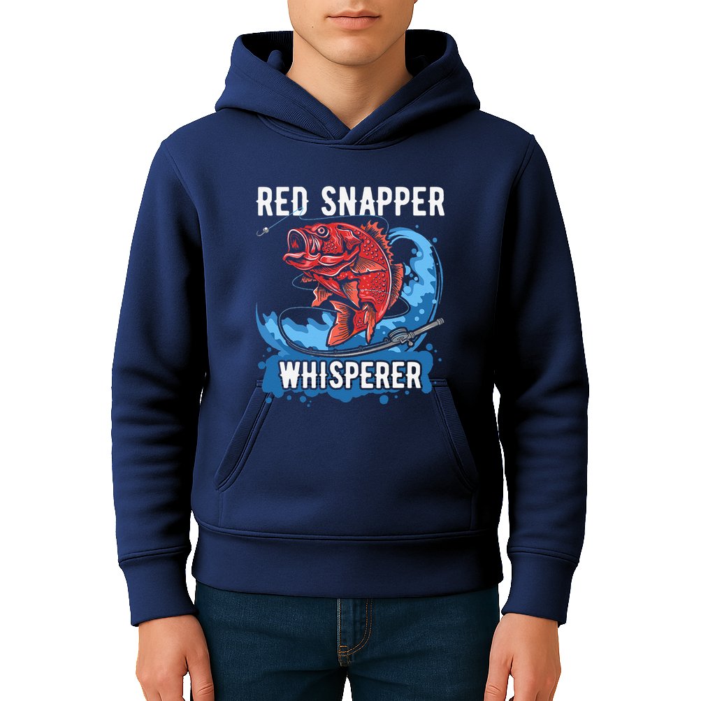 Red Snapper Whisperer Deep Sea Fishing Bass Kids Hoodie