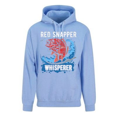 Red Snapper Whisperer Deep Sea Fishing Bass Unisex Surf Hoodie