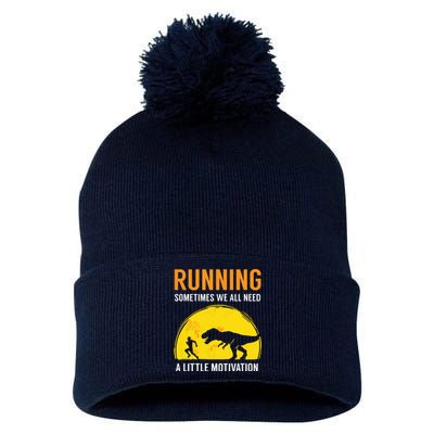 Running Sometimes We All Need A Little Motivation T Pom Pom 12in Knit Beanie