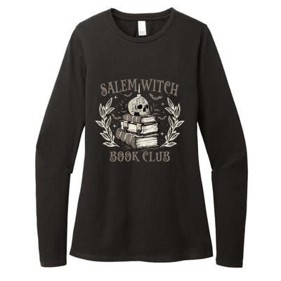 Retro Salem Witch Book Club Halloween Witch Womens CVC Long Sleeve Shirt