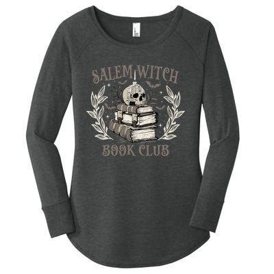 Retro Salem Witch Book Club Halloween Witch Women's Perfect Tri Tunic Long Sleeve Shirt