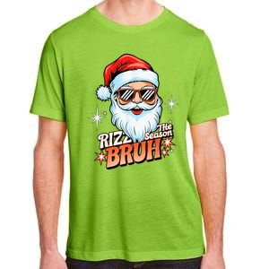 Rizzmas Santa Xmas Rizz The Season Bruh Funny Christmas Adult ChromaSoft Performance T-Shirt