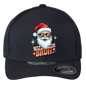 Rizzmas Santa Xmas Rizz The Season Bruh Funny Christmas Flexfit Unipanel Trucker Cap