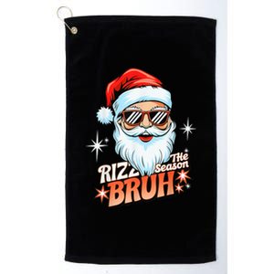 Rizzmas Santa Xmas Rizz The Season Bruh Funny Christmas Platinum Collection Golf Towel