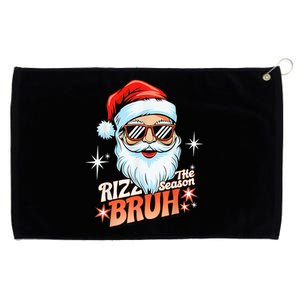 Rizzmas Santa Xmas Rizz The Season Bruh Funny Christmas Grommeted Golf Towel