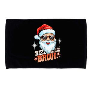 Rizzmas Santa Xmas Rizz The Season Bruh Funny Christmas Microfiber Hand Towel