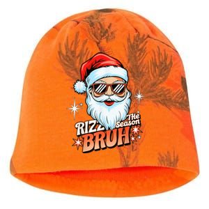 Rizzmas Santa Xmas Rizz The Season Bruh Funny Christmas Kati - Camo Knit Beanie