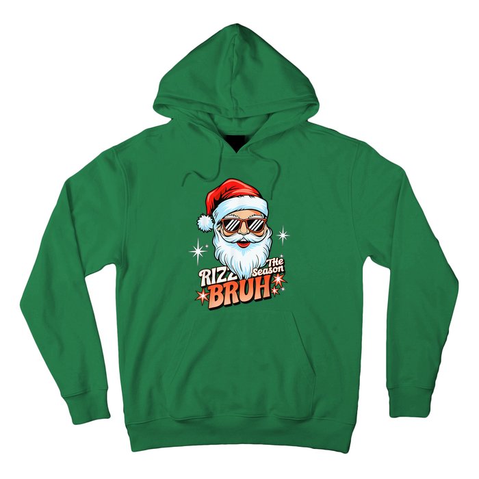 Rizzmas Santa Xmas Rizz The Season Bruh Funny Christmas Hoodie