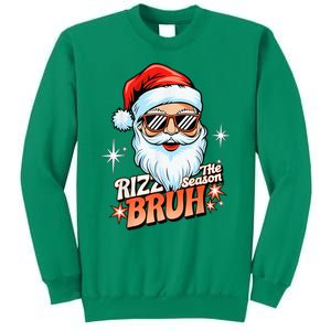 Rizzmas Santa Xmas Rizz The Season Bruh Funny Christmas Sweatshirt