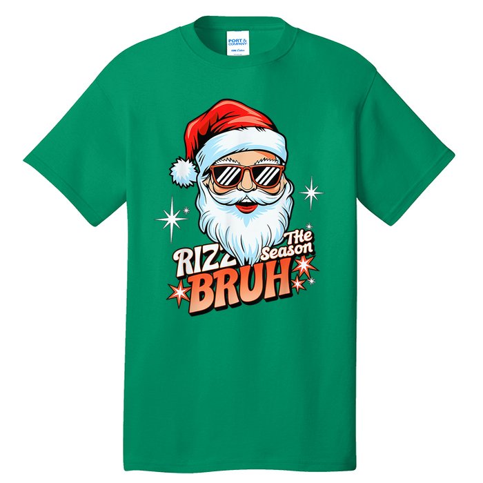 Rizzmas Santa Xmas Rizz The Season Bruh Funny Christmas Tall T-Shirt