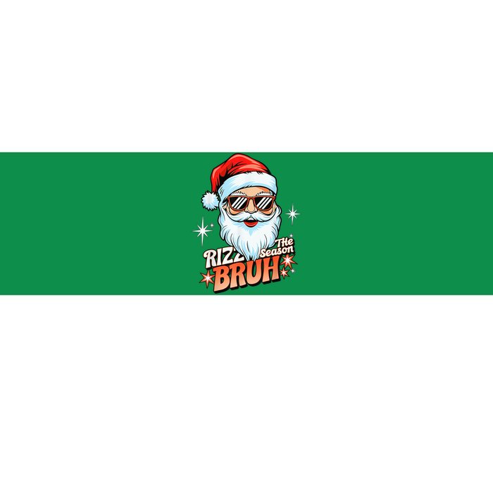 Rizzmas Santa Xmas Rizz The Season Bruh Funny Christmas Bumper Sticker