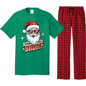 Rizzmas Santa Xmas Rizz The Season Bruh Funny Christmas Pajama Set