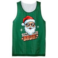 Rizzmas Santa Xmas Rizz The Season Bruh Funny Christmas Mesh Reversible Basketball Jersey Tank