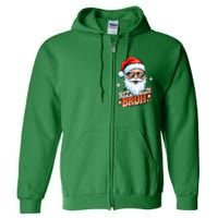 Rizzmas Santa Xmas Rizz The Season Bruh Funny Christmas Full Zip Hoodie