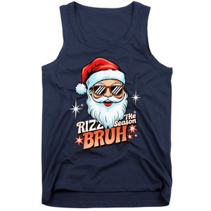 Rizzmas Santa Xmas Rizz The Season Bruh Funny Christmas Tank Top