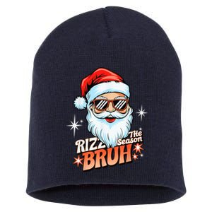 Rizzmas Santa Xmas Rizz The Season Bruh Funny Christmas Short Acrylic Beanie