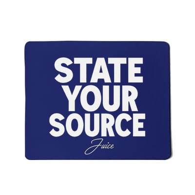 Retro State Your Source Mousepad