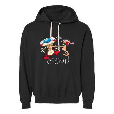 R.E.N & S.T.I.M.P.Y You Eediot Garment-Dyed Fleece Hoodie