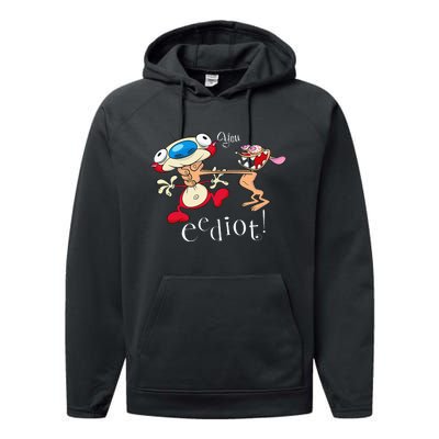 R.E.N & S.T.I.M.P.Y You Eediot Performance Fleece Hoodie