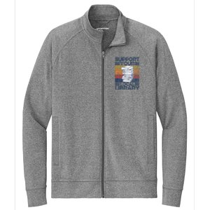 Retro Support Your Local Library Library Lover Book Reader Stretch Full-Zip Cadet Jacket