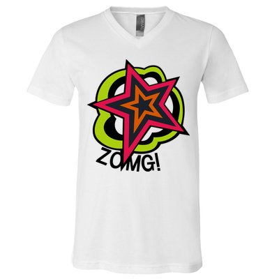 Ryuji Sakamoto Zomg V-Neck T-Shirt