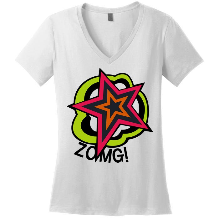 Ryuji Sakamoto Zomg Women's V-Neck T-Shirt