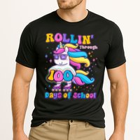 Rollin Through 100 Days Of School Roller Skating Unicorn Performance Shirt