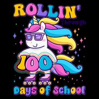 Rollin Through 100 Days Of School Roller Skating Unicorn Mug