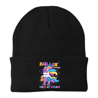 Rollin Through 100 Days Of School Roller Skating Unicorn Beanie