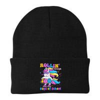 Rollin Through 100 Days Of School Roller Skating Unicorn Beanie