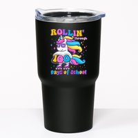 Rollin Through 100 Days Of School Roller Skating Unicorn Tumbler