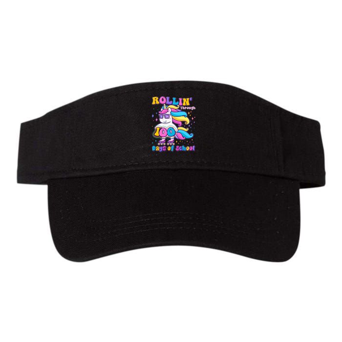 Rollin Through 100 Days Of School Roller Skating Unicorn Visor