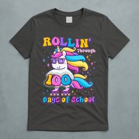 Rollin Through 100 Days Of School Roller Skating Unicorn T-Shirt